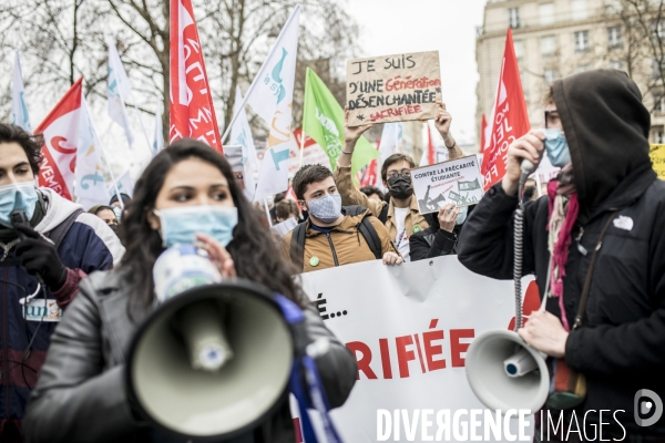 Manifestation contre la précarité étudiante
