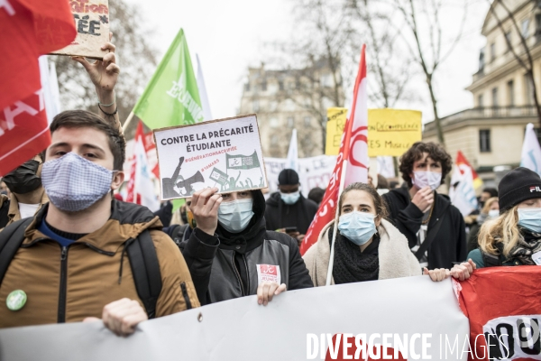 Manifestation contre la précarité étudiante