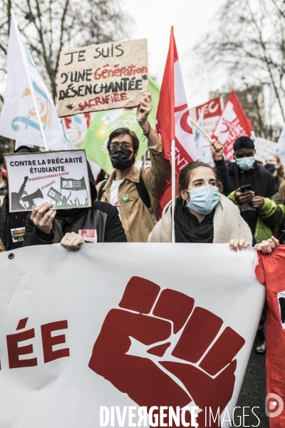 Manifestation contre la précarité étudiante