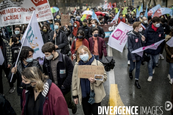 Manifestation contre la précarité étudiante