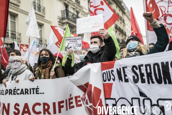 Manifestation contre la précarité étudiante