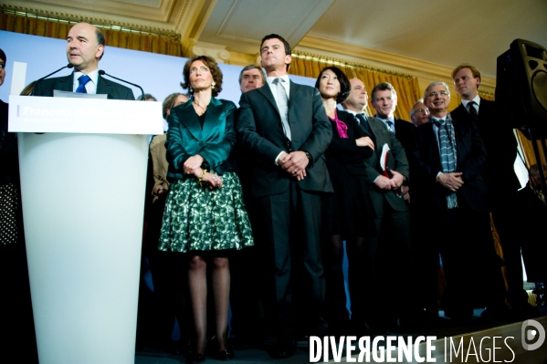 Présentation de l équipe de campagne de François Hollande, Paris, 16/11/2011