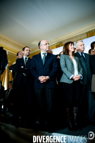 Présentation de l équipe de campagne de François Hollande, Paris, 16/11/2011