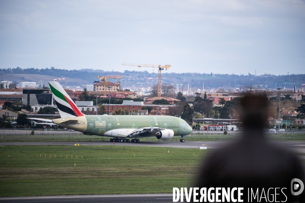 Decollage dernier A380