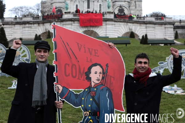 Commemoration du debut de  la commune de Paris de 1871 