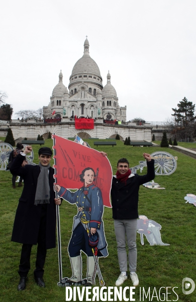 Commemoration du debut de  la commune de Paris de 1871 