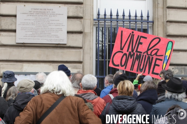 Commemoration du debut de  la commune de Paris de 1871 