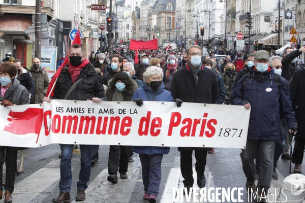 Commemoration du debut de  la commune de Paris de 1871 