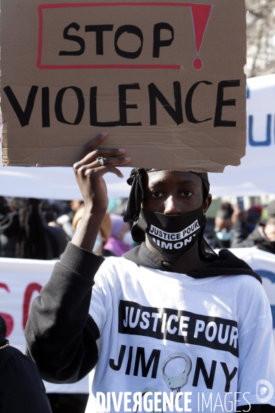 Manifestation contre le racisme et les violences policieres