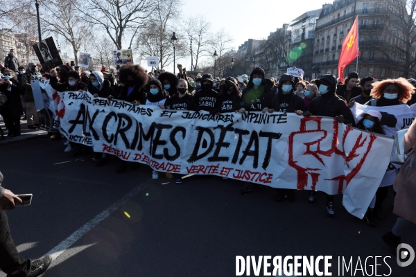 Manifestation contre le racisme et les violences policieres