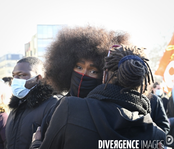 Marche des Familles de victimes de violences policières/contre la loi de sécurité globale. Demonstration against racism and police violence.