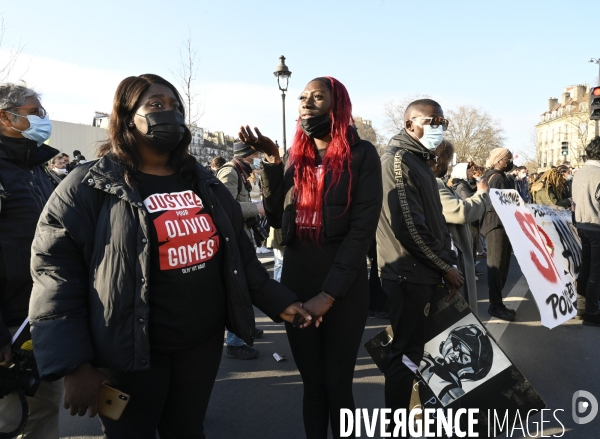 Marche des Familles de victimes de violences policières/contre la loi de sécurité globale. Demonstration against racism and police violence.