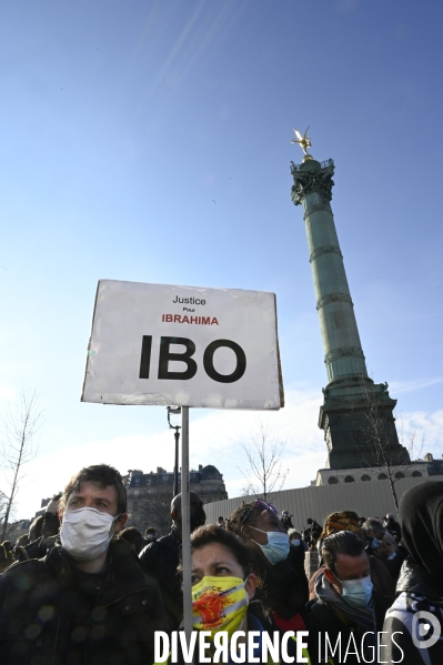 Marche des Familles de victimes de violences policières/contre la loi de sécurité globale. Demonstration against racism and police violence.