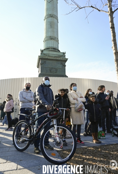 Marche des Familles de victimes de violences policières/contre la loi de sécurité globale. Demonstration against racism and police violence.