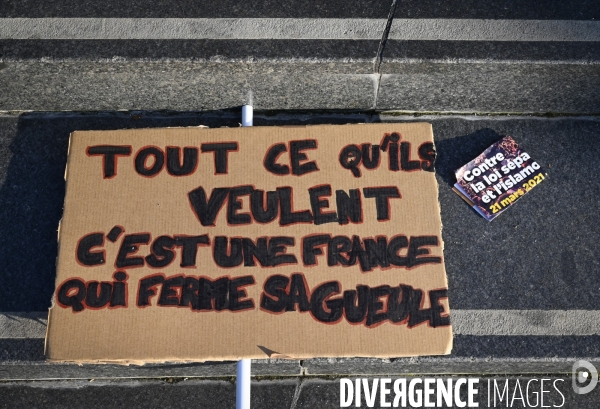 Marche des Familles de victimes de violences policières/contre la loi de sécurité globale. Demonstration against racism and police violence.