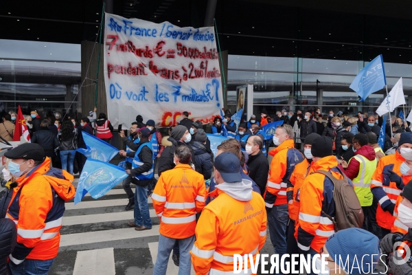 Mobilisation du secteur aérien à l aéroport de Roissy pour la sauvegarde des emplois