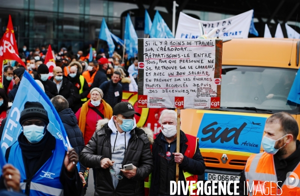 Mobilisation du secteur aérien à l aéroport de Roissy pour la sauvegarde des emplois