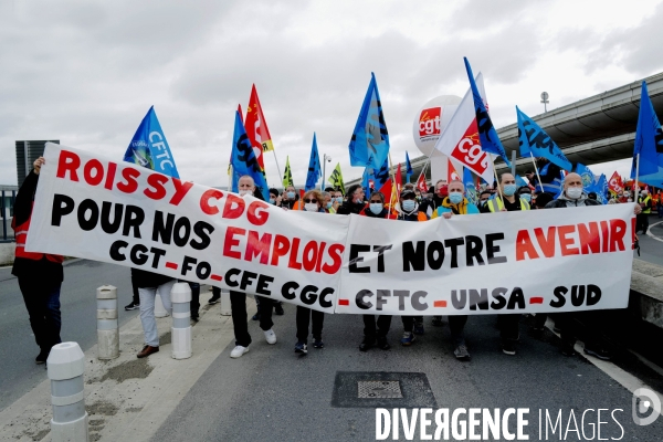 Mobilisation du secteur aérien à l aéroport de Roissy pour la sauvegarde des emplois