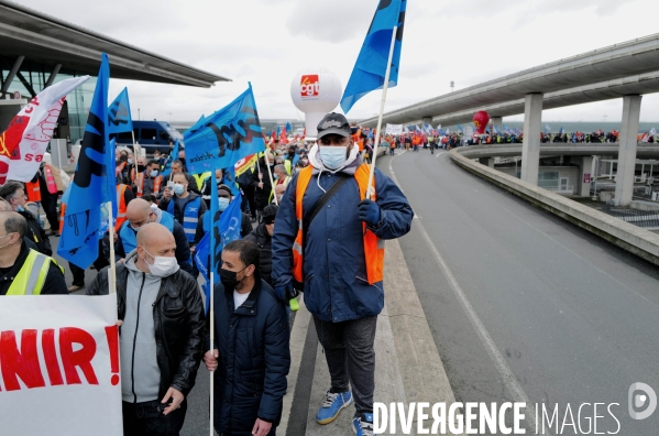 Mobilisation du secteur aérien à l aéroport de Roissy pour la sauvegarde des emplois