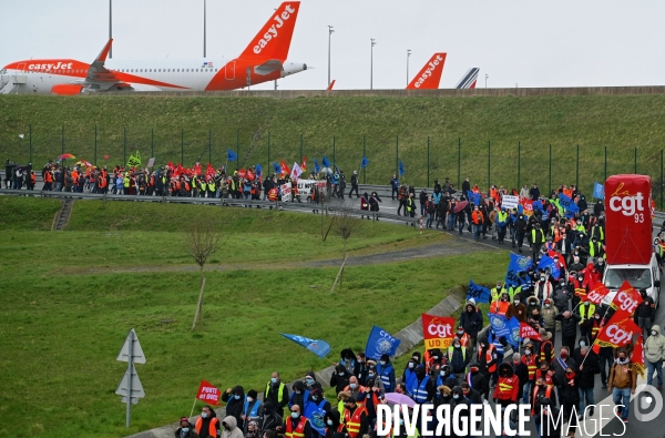 Mobilisation du secteur aérien à l aéroport de Roissy pour la sauvegarde des emplois