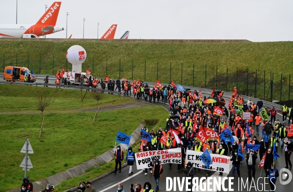 Mobilisation du secteur aérien à l aéroport de Roissy pour la sauvegarde des emplois