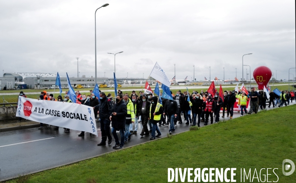 Mobilisation du secteur aérien à l aéroport de Roissy pour la sauvegarde des emplois