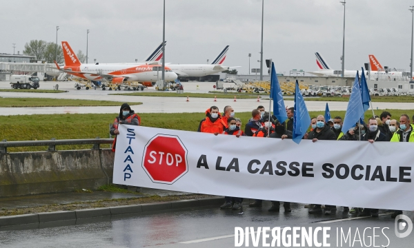 Mobilisation du secteur aérien à l aéroport de Roissy pour la sauvegarde des emplois