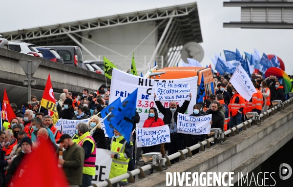 Mobilisation du secteur aérien à l aéroport de Roissy pour la sauvegarde des emplois