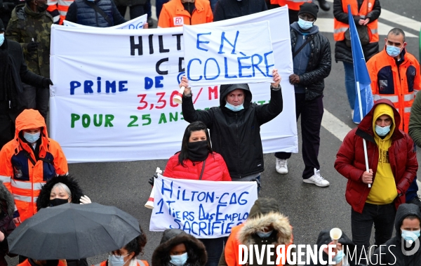 Mobilisation du secteur aérien à l aéroport de Roissy pour la sauvegarde des emplois