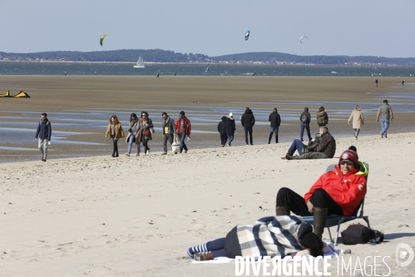 Plage sur le bassin d Arcachon