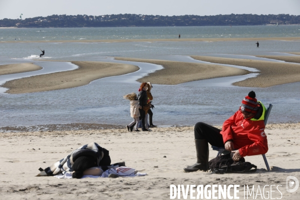 Plage sur le bassin d Arcachon