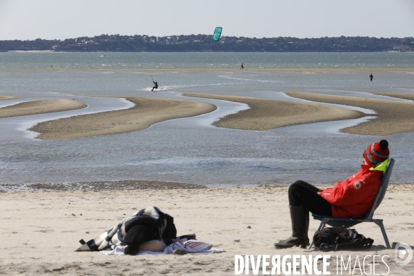 Plage sur le bassin d Arcachon