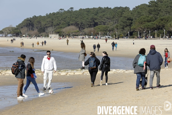 Plage sur le bassin d Arcachon