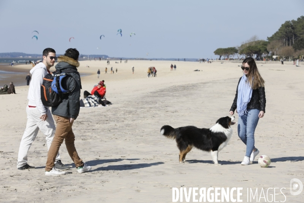 Plage sur le bassin d Arcachon