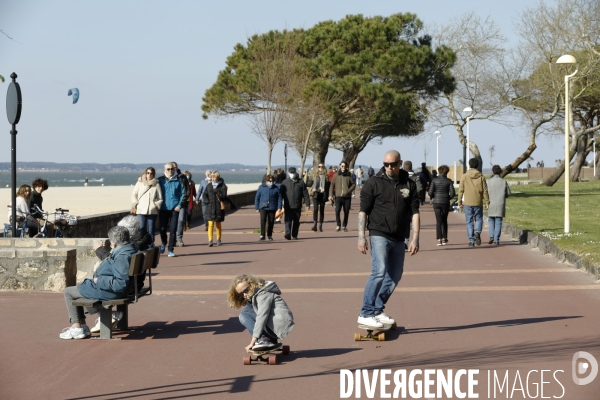 Plage sur le bassin d Arcachon