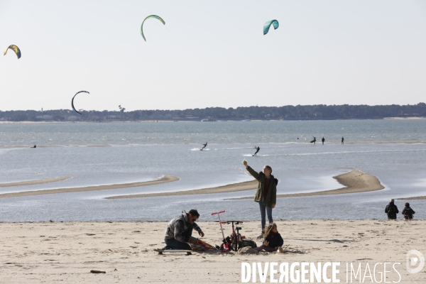 Plage sur le bassin d Arcachon