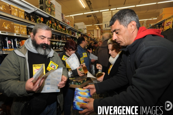 Fralib boycott chez carrefour