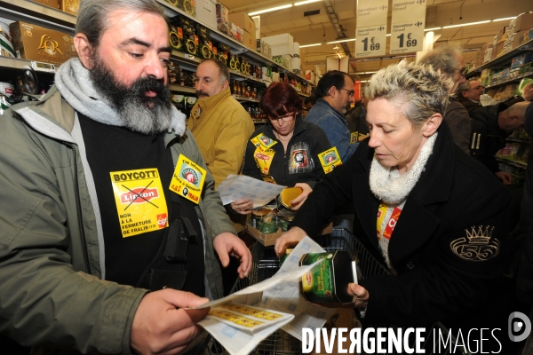 Fralib boycott chez carrefour