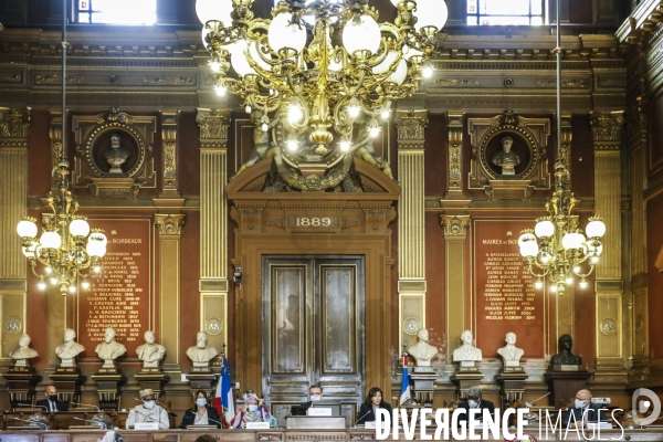 93e bureau de l AIMF (Association Internationale des maires francophones) avec anne HIDALGO et Pierre HURMIC