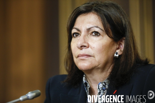 93e bureau de l AIMF (Association Internationale des maires francophones) avec anne HIDALGO et Pierre HURMIC