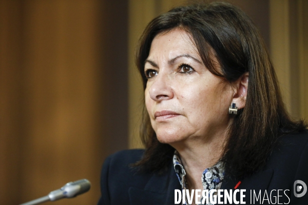 93e bureau de l AIMF (Association Internationale des maires francophones) avec anne HIDALGO et Pierre HURMIC