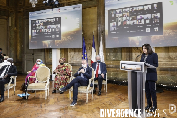 93e bureau de l AIMF (Association Internationale des maires francophones) avec anne HIDALGO et Pierre HURMIC