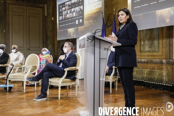 93e bureau de l AIMF (Association Internationale des maires francophones) avec anne HIDALGO et Pierre HURMIC