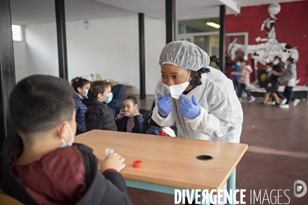 Tests salivaires  ecole