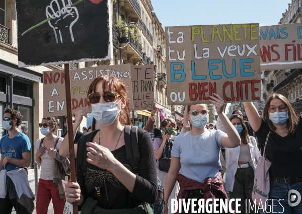 Marche à Bordeaux pour une vraie Loi Climat