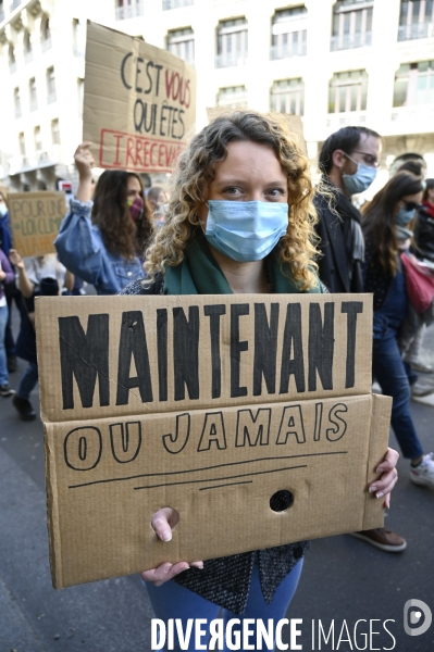 Marche pour le climat 2021, à Paris. Walk for the climate.