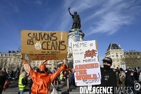 Marche pour le climat 2021, à Paris. Walk for the climate.