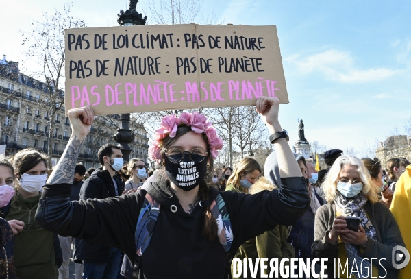 Marche pour le climat 2021, à Paris. Walk for the climate.