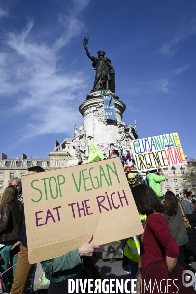 Marche pour le climat 2021, à Paris. Walk for the climate.