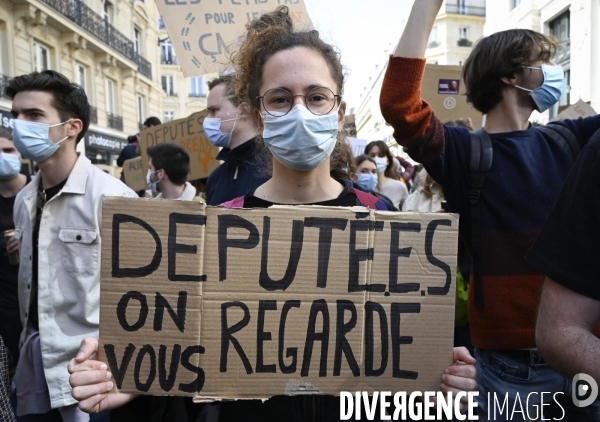 Marche pour le climat 2021, à Paris. Walk for the climate.